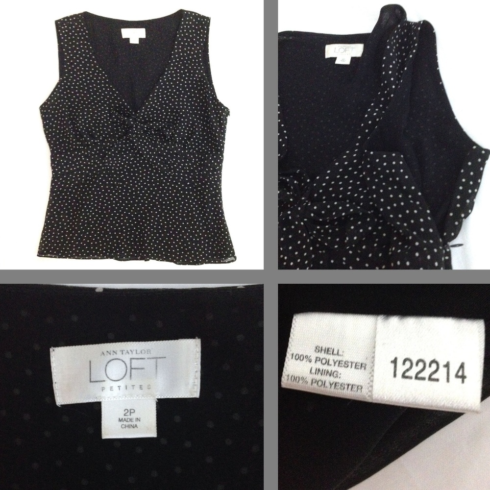 Ann Taylor LOFT - Polka Dot Skirt & Blouse Set - Picture 5 of 9